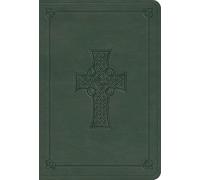 ESV Value Large Print Compact Bible (Trutone, Quiet Forest, Celtic Cross Design)