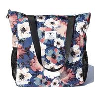 ESVAN Grand sac fourre-tout original résistant à l'eau pour salle de sport, plage, voyage, motif floral, Large, Tendance