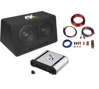 ESX DBP208Q Kit Complet Caisson Bass + Amplificateur Subwoofer Actif