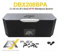 ESX DBX208BPA 2x8" (20 cm) Dual Bandpass System 800 Watt Subwoofer Subbox Active