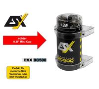 ESX DC500 DIRECTION Cap 0,5 Farad condensateur tampon Powercap avec bloc de d...