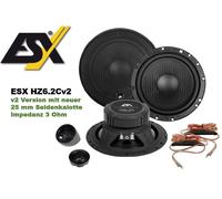 ESX HZ-6.2Cv2 2-Wege Composants Haut-Parleur Kit Horizon 16,5 CM, 200 Watt
