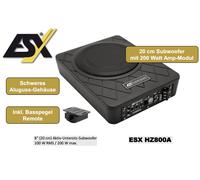 ESX HZ800A Subwoofer actif 20 cm sous le siège boîte active 100 watts RMS