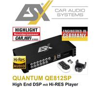 ESX QE812SP DSP 12-Channel Sound Processor QUANTUM Digital Full HD Audio Player