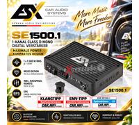 ESX SE 1500.1 1 canal numérique mono amplificateur 1500W +...
