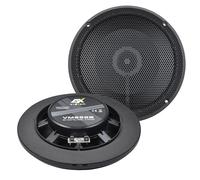 ESX VMS-62B Lot de 2 coaxiaux 2 voies pour marine/extérieur/caravane Noir 16,5 cm Profondeur d'encastrement 2,5 cm Résistant aux UV et à l'humidité