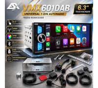 ESX VMX601DAB Universal 1-DIN Autoradio Media Moniceiver avec écran tactile...