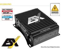 ESX VX1000 Pro | Amplificateur numérique Mono Ultra Classe D, Puissance de Sortie 1250 Watts RMS