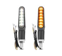 ESyem Moto Clignotants Feu De Gabarit Latéral À LED pour Moto 12 V Mini Clignotant Clignotant Indicateur De Frein Rouge pour M8 pour Vélo Personnalisé pour Chopper