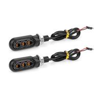 ESyem Moto Clignotants Mini Clignotants LED pour Moto, Feux De Signalisation Directionnels Intermittents