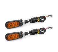 ESyem Moto Clignotants Mini Clignotants LED pour Moto, Feux De Signalisation Directionnels Intermittents
