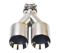 ESyem Voiture d'échappement Tuyau Double Embout d'échappement 2 1/2 Pouces entrée 3 Sorties 8 "Longueur Poli 304 Embouts Tuyau Acier Inoxydable 1.2mm d'épaisseur