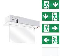 ESYLUX EN10031601 Eclairage dissue de secours CEE G (A - G) montage par encastrement au plafond, montage par encastrement au mur haut, gauche, droite, en bas