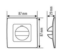 ESYLUX ESYLUX Couverture IP20 anthracite MD180i PD180i Cover Quantité:1