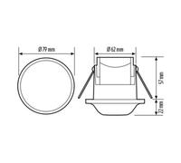 Esylux Basic Express 360° Détecteur De Mouvement Au Plafond FM IP23 - EB10431777