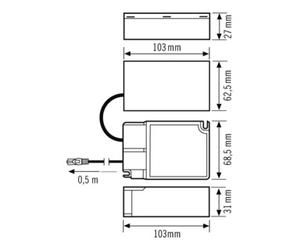 ESYLUX ESYLUX Dispositif de commande EQ10127793 Driver LED plug-and-play DALI-2 700mA Quantité:1