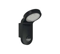 Esylux led 14 w avec détecteur de mouvement 140 ° 5000 k, aluminium moulé sous pression et plastique, aol 100led 5 k, noir, 2386 Noir