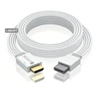 eSynic Câble convertisseur Wii vers HDMI 1,2 m 1080P pour appareil Full HD, câble adaptateur HDMI pour Wii, Wii U, HDTV, NTSC 480i/480p