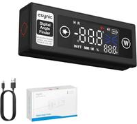 eSynic Inclinomètre Laser Numérique avec Écran LED Mesure Double Axe X/Y | Niveau Numerique Précision 0,1°, Laser Croix Classe 2, Base Magnétique en V, Rechargeable USB-C, Pour Menuiserie Chantier