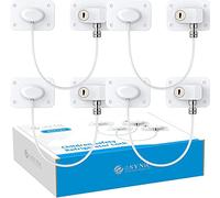 eSynic Lot de 4 serrures de réfrigérateur sans perçage - Sécurité de fenêtre - Pour réfrigérateur - Avec lanc