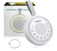 eSynic Machine à Bruit Blanc Portable pour Bébé avec Capteur de Pleurs