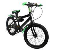 Esyogen VTT pour homme et femme 20 pouces, double frein à disque en acier dur, vert, capacité de charge : 75 kg