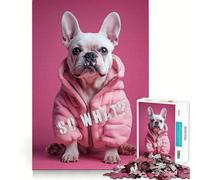 Et Alors Puzzle Difficile Chien Capuche Rose pour Adultes, 1000 pièces, défi Mental, Jeu de réflexion, détente, découpe précise, Cadeau mémorable (50x75cm)