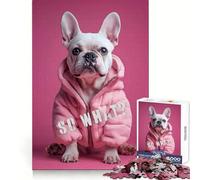 Et Alors Puzzle Difficile Chien Capuche Rose pour Adultes, 1000 pièces, défi Mental, Jeu de réflexion, détente, découpe précise, Cadeau mémorable (50x75cm)