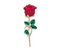 Et Broche Femmes Et Broche femme haut de gamme Rose vêtements fixes -dérapant collier saint valentin Corsage Logo De Charité Épinglettes (E, One Size)