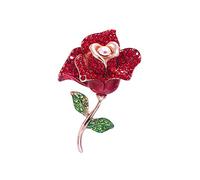 Et Broche Femmes Et Broche femme haut de gamme Rose vêtements fixes -dérapant collier saint valentin Corsage Logo De Charité Épinglettes (G, One Size)