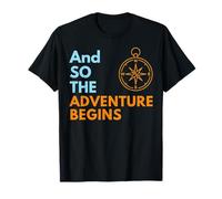 Et C'est Ainsi Que L'Aventure Commence : Camping Compass Outdoors T-Shirt
