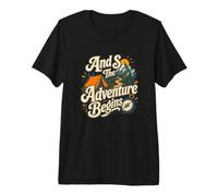 Et C'est Ainsi Que L'Aventure Commence en Montagne T-Shirt Haut de Gamme
