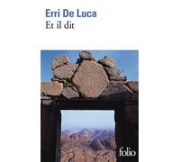 Et il dit - Erri De Luca - Gallimard - Poche - Roman