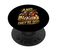 Et... Ils sont éteints! Courses hippiques PopSockets PopGrip Adhésif
