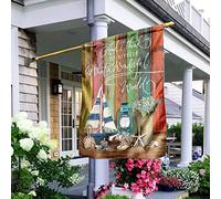 Et Je Me Dis Quel Monde Merveilleux Hippie Drapeau De Jardin Supérieure Jardin Signe Double Face Drapeau De Décoration Décoration Pour Porche Extérieure Maison S