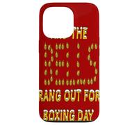 Et Les Cloches Ont sonné pour Le Design de Noël du Boxing Day Coque pour iPhone 13 Pro