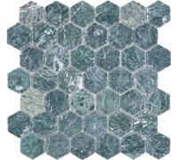 Et Mosaïque Pierre Naturelle Carreau Marbre Anthracite Gris Grünstich