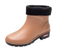 Et Sabots Été Women's Spring Summer Autumn And Winter Short Sleeved Cotton Removable And Washable Outdoor Fashion Work Fishing Car Wash Kitchen Non Warm Rain Bottines Et Bottines Talons (Brown, 40)
