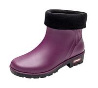 Et Sabots Été Women's Spring Summer Autumn And Winter Short Sleeved Cotton Removable And Washable Outdoor Fashion Work Fishing Car Wash Kitchen Non Warm Rain Bottines Et Bottines Talons (Purple, 39)