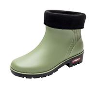 Et Sabots Été Women's Spring Summer Autumn and Winter Short Sleeved Cotton Removable and Washable Outdoor Fashion Work Fishing Car Wash Kitchen Non Warm Rain Bottines Et Bottines Talons (Green, 37)