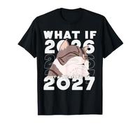 Et si 2026 était Juste Une Bande-Annonce pour 2027 ? Funny Cat Meme T-Shirt