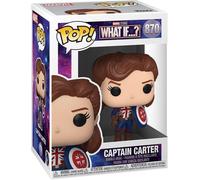 Funko Pop! Marvel: Marvel - What If- Captain Carter - Marvel What If - Figurine en Vinyle à Collectionner - Idée de Cadeau - Produits Officiels - Jouets pour Les Enfants et Adultes - TV Fans
