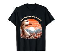 Et si Je ne suis Pas Assez Stupide ? Silly Goose méditant sur Lui-même T-Shirt Graphique avec Valeur