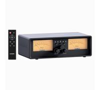 ET30 VU Meter Amplificateur pour haut-parleur sélecteur haut-parleur commutateur vintage 2 entrées 2 sorties avec écran panneau DB et télécommande pour classe stéréo A, B, AB, D, amplificateurs à