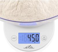 ETA Balance de cuisine digitale Mari I 2,6 L bol amovible I écran LCD I TARA remise à zéro I capacité jusqu'à 5kg I +/- 1g précision de mesure
