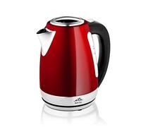 ETA Ela Digi Bouilloire en acier inoxydable avec réglage de la température - 1,7 l, 2100 W, 40-100 °C, rouge
