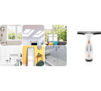 ETA FINESTRO Nettoyeur de vitres à vapeur ETA32629000, Nettoyeur de vitres Finestro pour fenêtres, lucarnes, miroirs, revêtements céramiques, pavés et coins douche, batterie Li-ion