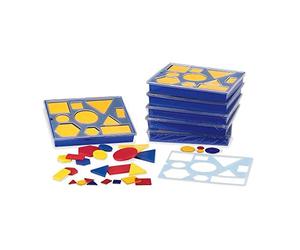 Eta Hand2mind Attribute Blocks avec plateau de tri (lot de 6)