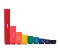 ETA hand2mind Plastic Rainbow Fraction Tower Linking Cubes (Set of 51) G