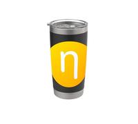 Eta minuscule - Septième lettre de l'alphabet grec Gobelet isotherme en acier inoxydable double paroi